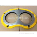 Putzmeister concrete pump spare parts spectacle plate and cutting ring for TK-40, TK-70                        
                                                Quality Choice